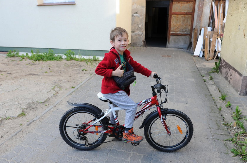7-letni Oskar dostał rower!