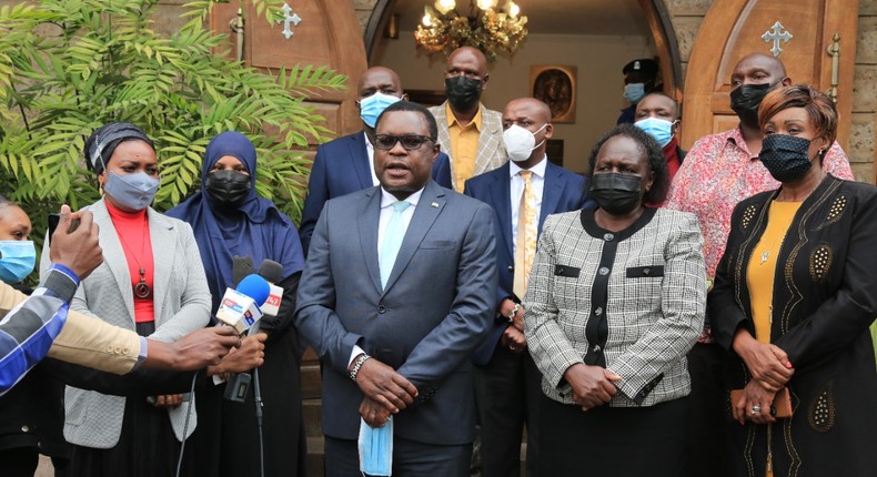 Senate Speaker Ken Lusaka at Lee Funeral Home