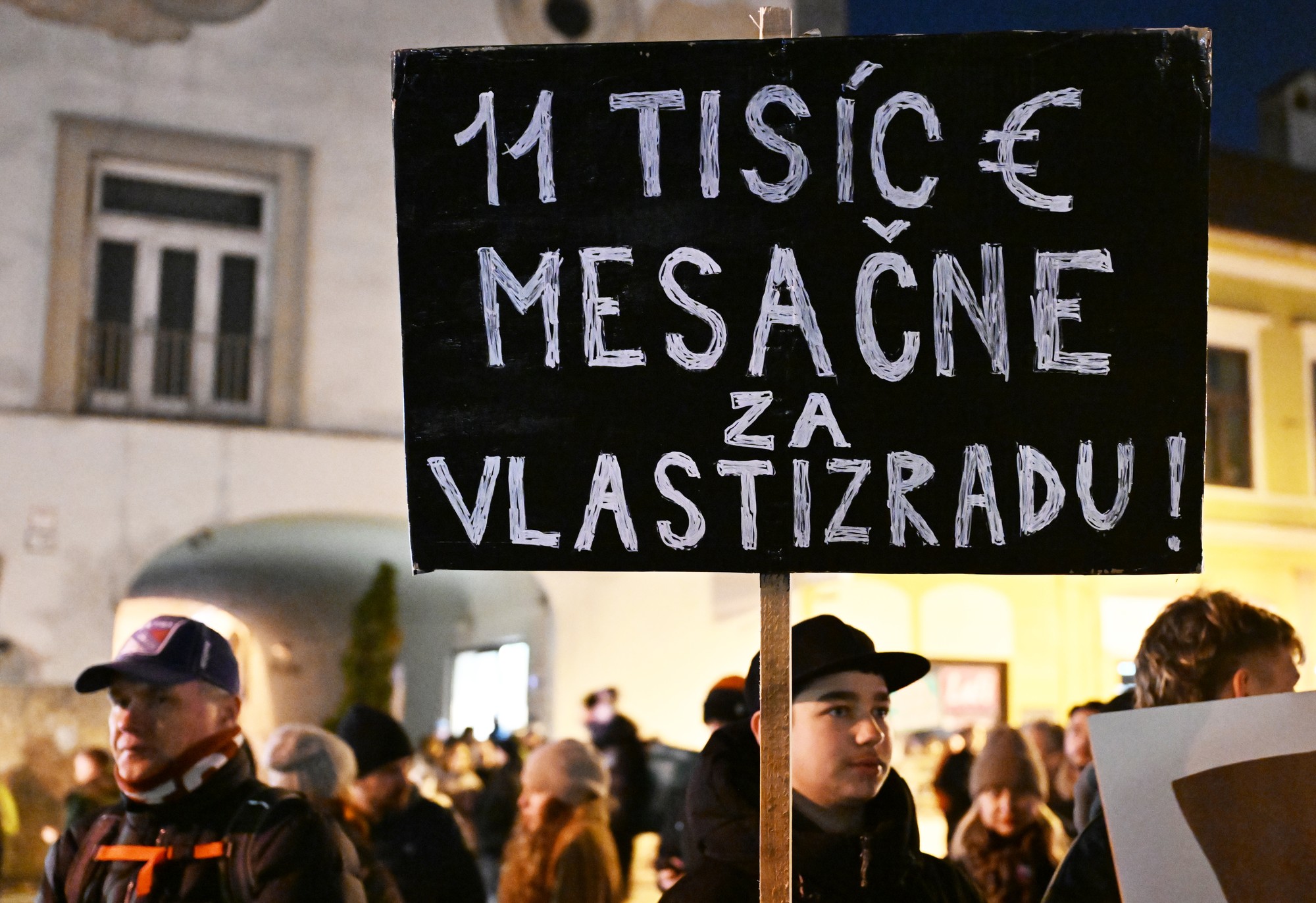 Protivládne zhromaždenie Slovensko je Európa v Košiciach. 