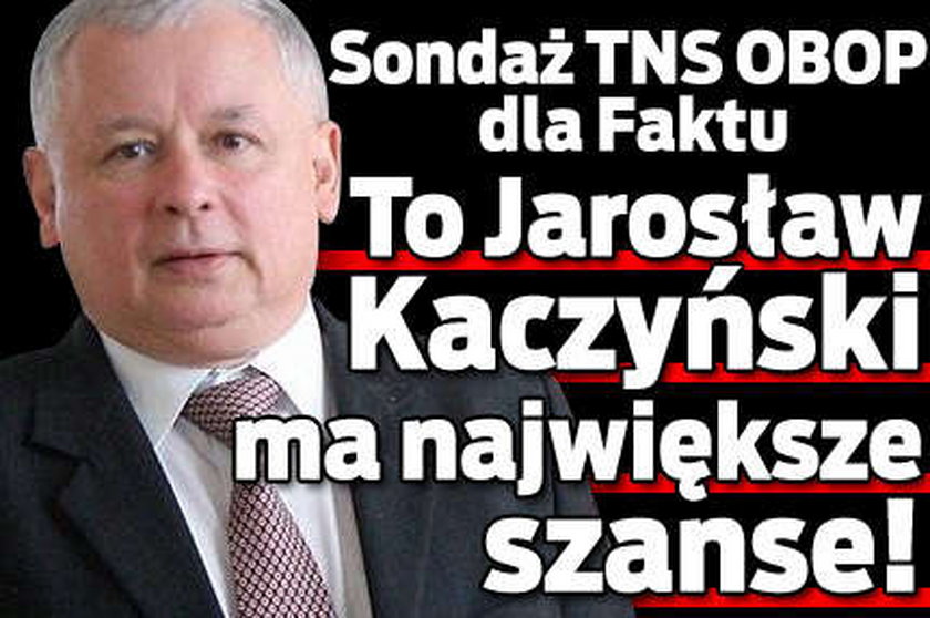 Jarosław Kaczyński ma największe szanse!