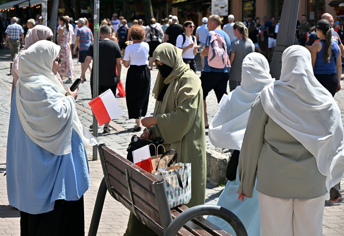 Tłumy Arabów w Zakopanem