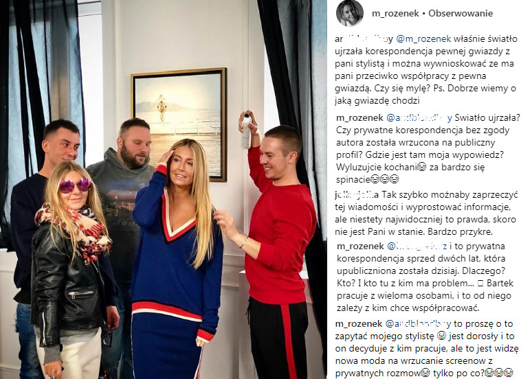 Małgorzata Rozenek-Majdan na Instagramie