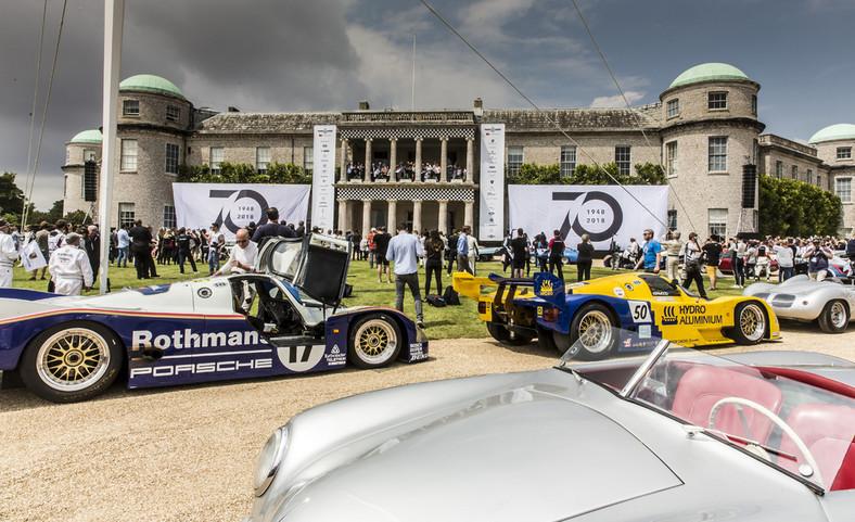 70 lat Porsche – parada w Goodwood