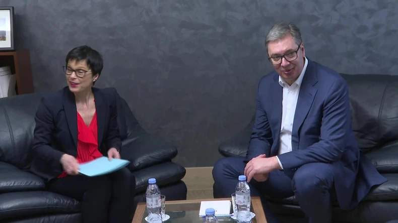 Vučić sa Martom Kos