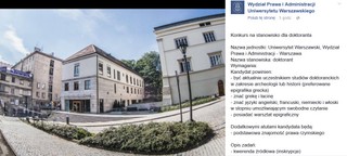 Uniwersytet Warszawski szukał pracownika: 1000 zł wynagrodzenia za znajomość sześciu języków obcych