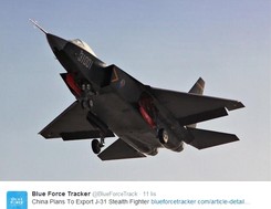 Chińczycy oficjalnie zaprezentowali nową maszynę. Oto myśliwiec Shenyang J-31