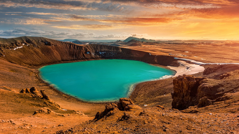 Krater Víti, Islandia