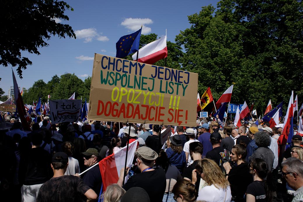 Marsz 4 czerwca 2023 r. w Warszawie – antyrządowy protest zorganizowany przez Koalicję Obywatelską