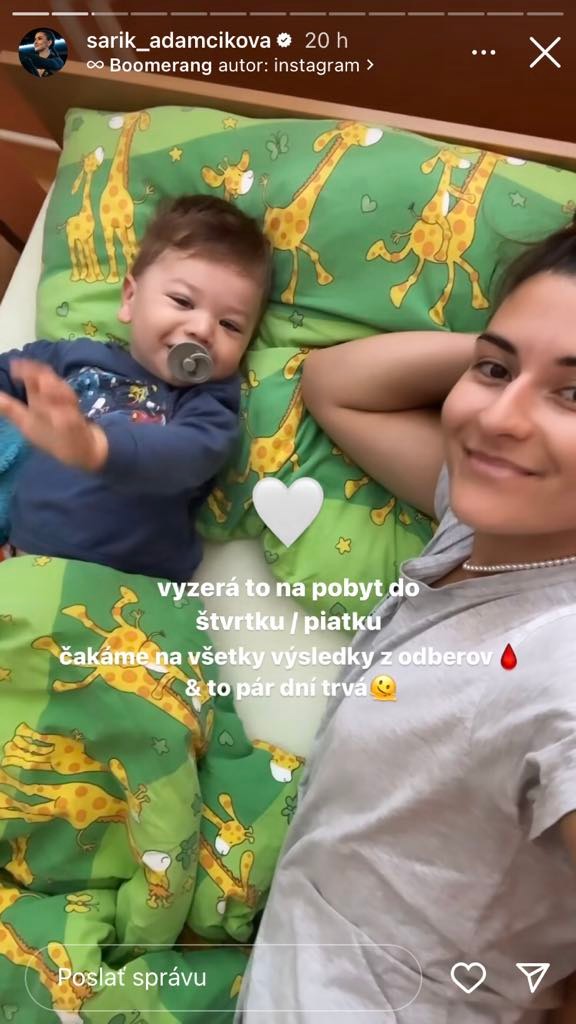 Sára sa podelila o detaily synčekovej hospitalizácie.