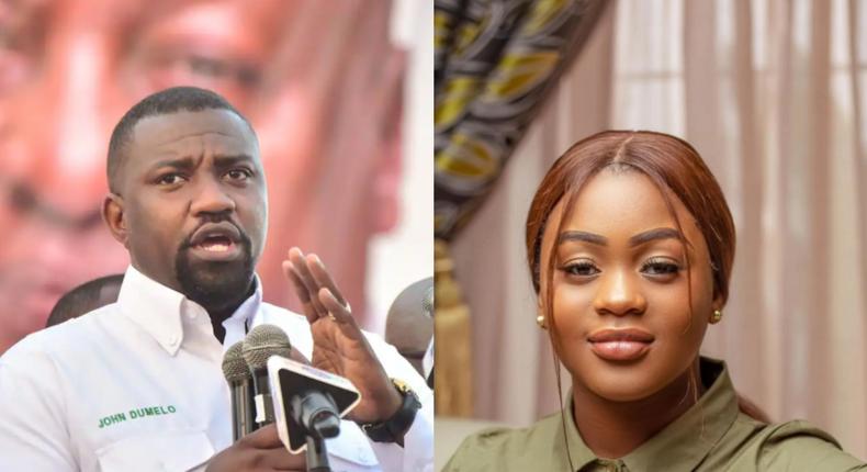 ‘You’re a fool!’ – John Dumelo slams NPP communicator over sexist comment about Mahama’s daughter