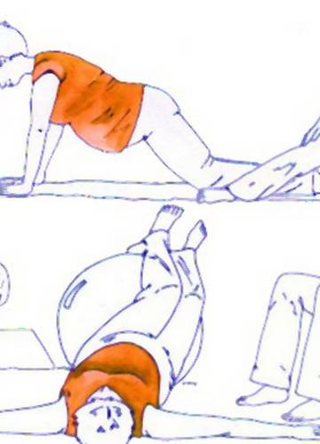 Ćwiczenia dla kobiet w ciąży krok po kroku - rysunki instruktażowe |  Ofeminin