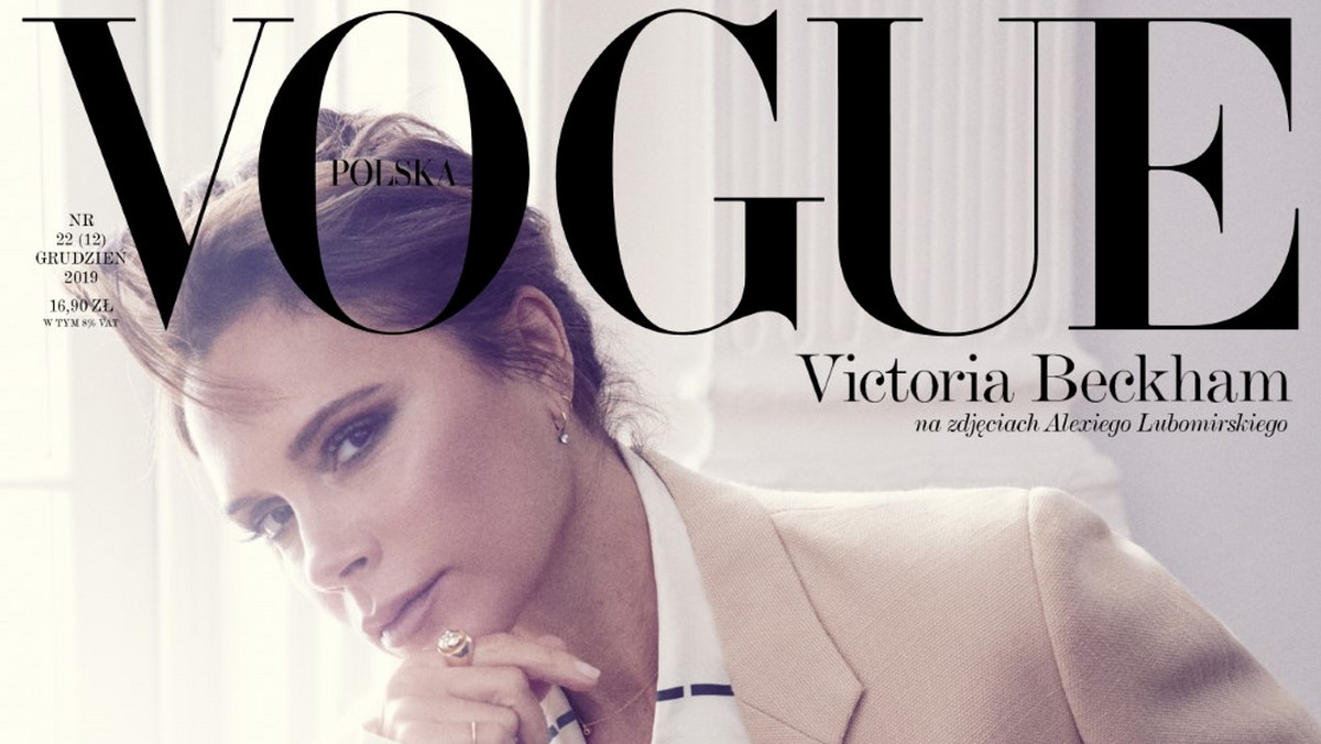 Victoria Beckham na okładce grudniowego Vogue Polska