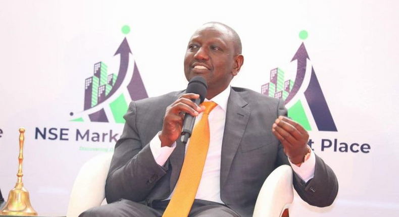 President William Ruto at the launch of the NSE Market Place in Nairobi, on October 11, 2022