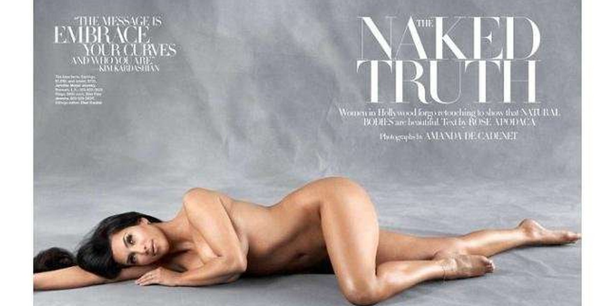 Kim Kardashian nago - Harper's Bazaar - Kim Kardashian nago