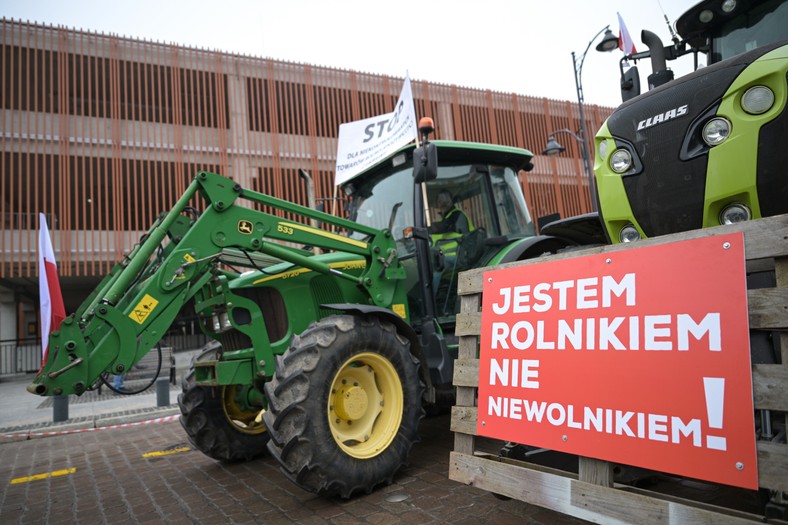 Protesty rolników.