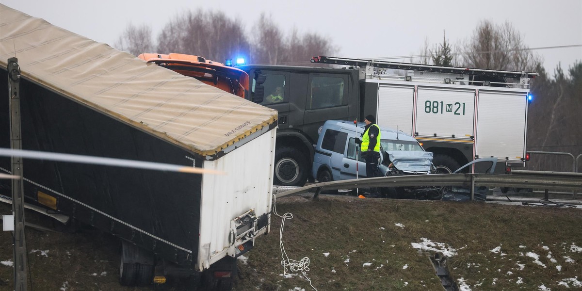 Śmiertelna kraksa w Człekówce.