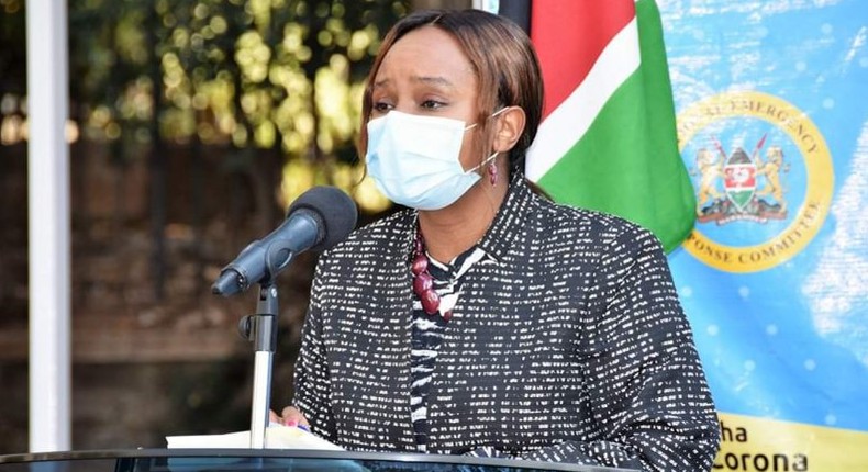 Health CAS Dr Mercy Mwangangi during a recent Covid-19 briefing