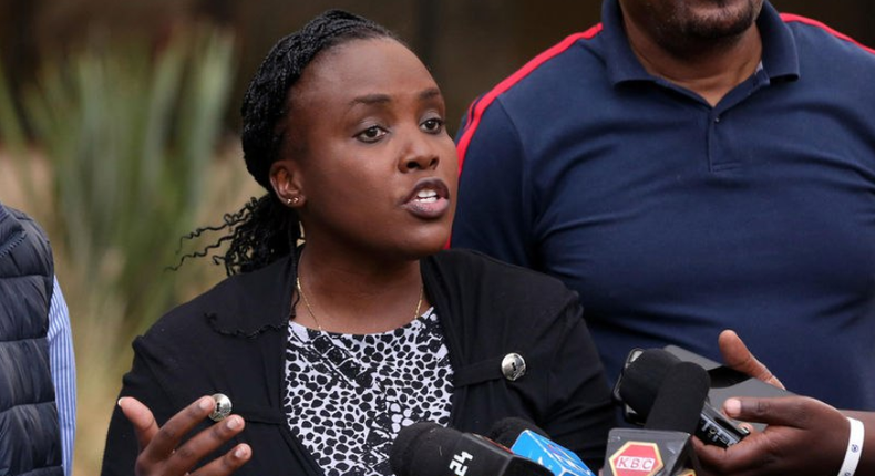 Journalist Lindah Oguttu during a past press conference