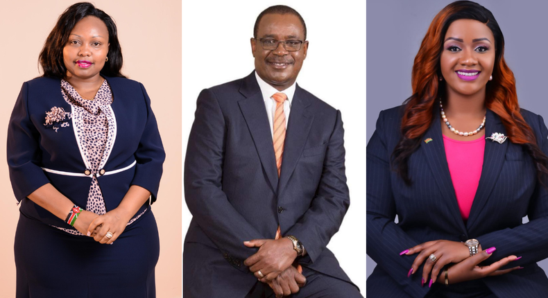 CAS nominees Millicent Omanga, Evans Kidero and Cate Waruguru