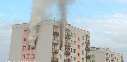 Tragedia w Mysłowicach. Z okien wieżowca buchały płomienie