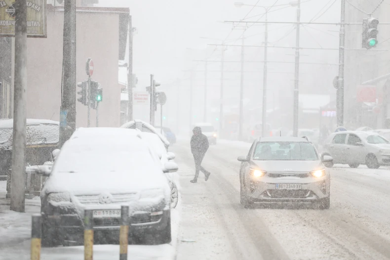 Sneg u Beogradu 4 januar 2026 