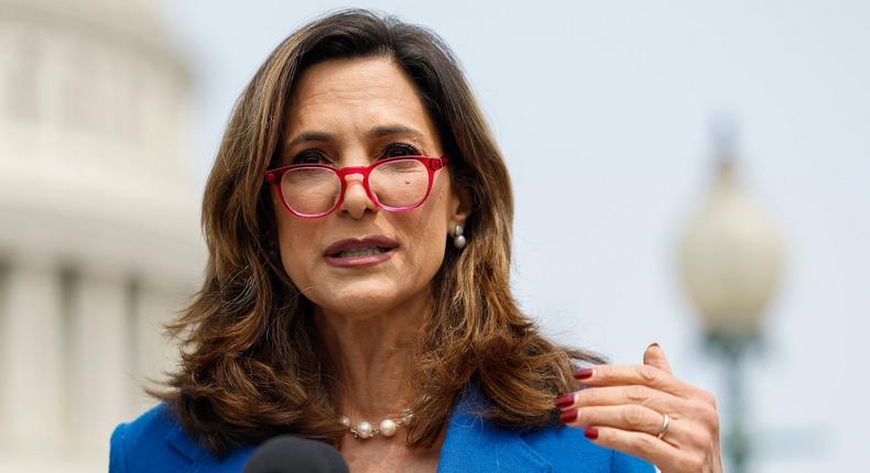 Rep. Maria Elvira Salazar at a press conference on Capitol Hill on May 23, 2023.Anna Moneymaker/Getty Images