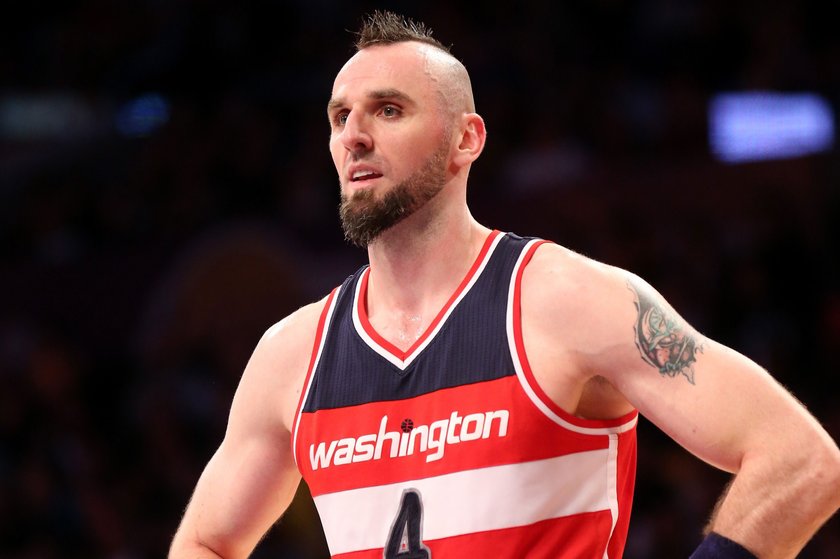 Słaby występ Gortata w meczu Washington Wizards - Charlotte Hornets