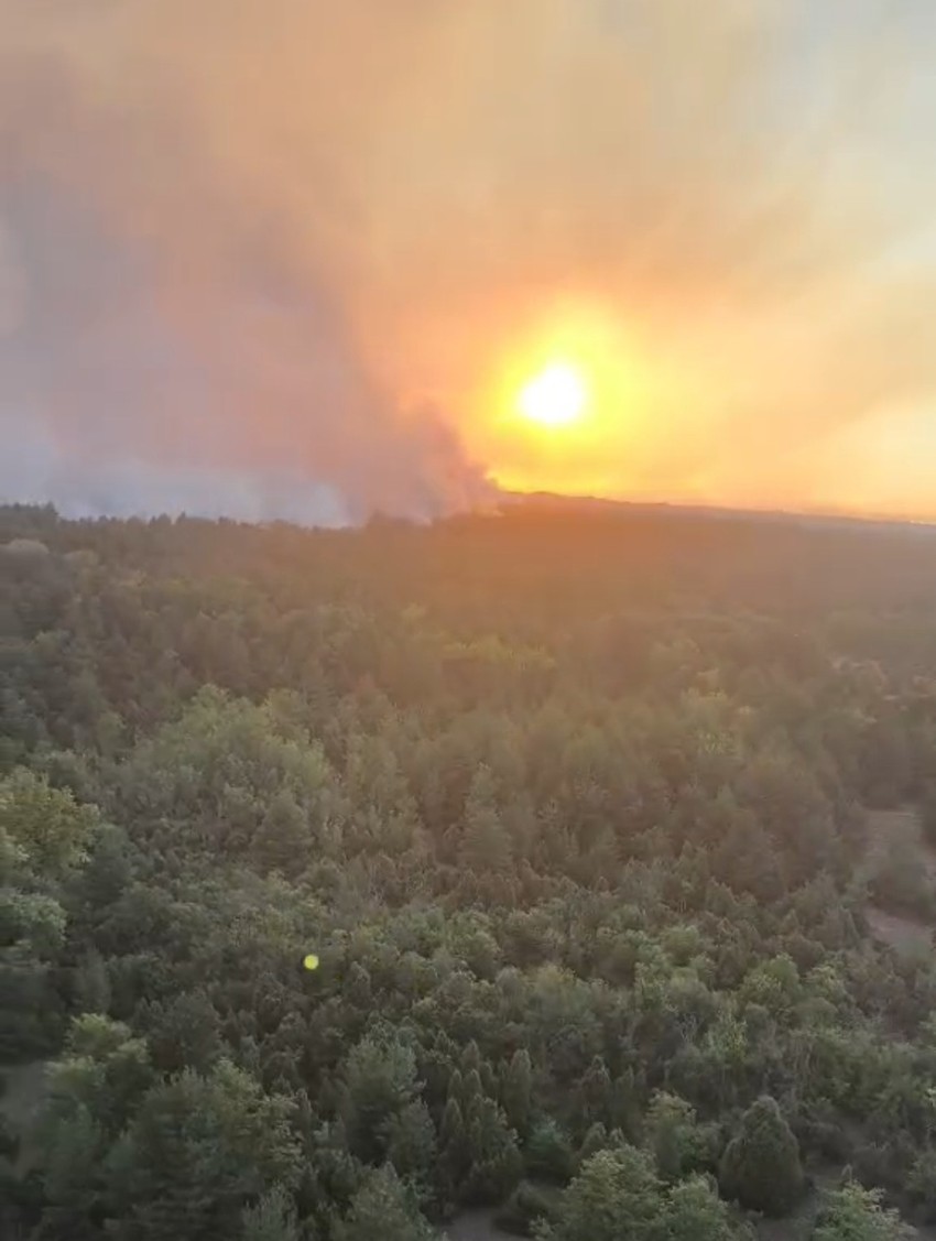 Deliblatska peščara gašenje požara iz helikoptera