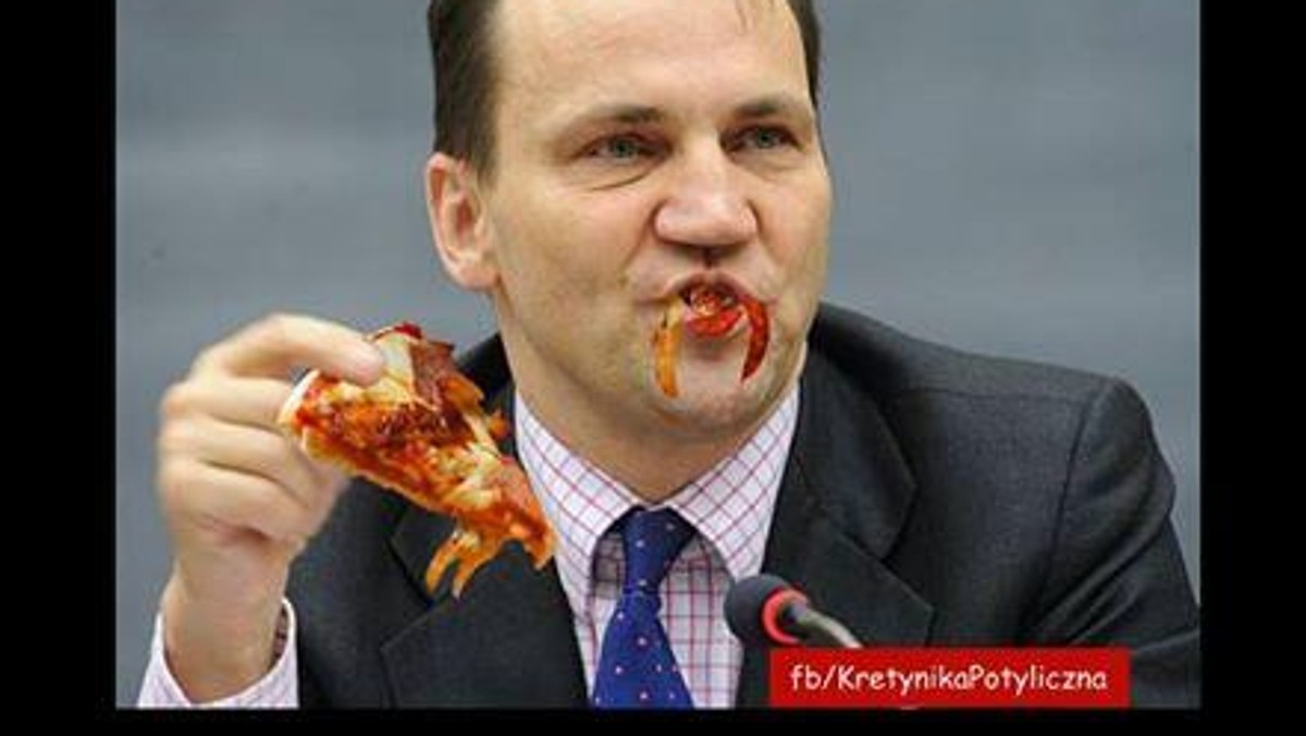 Internauci o pizzy Radosława Sikorskiego