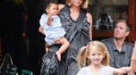 Heidi Klum z córkami: Leni (6 l.) i Lou (8 mies.) w Nowym Jorku