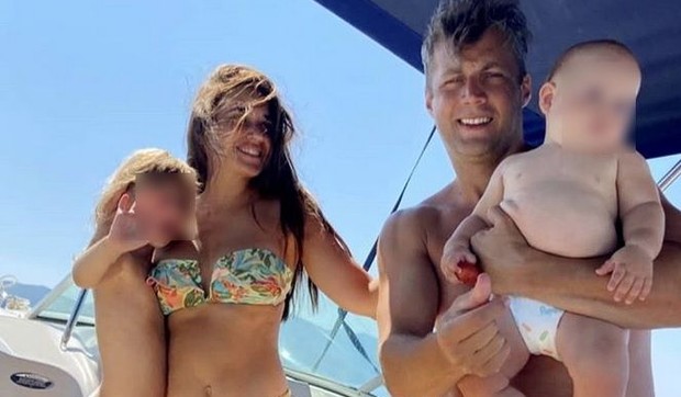 Bojan Vasković na odmoru sa porodicom 