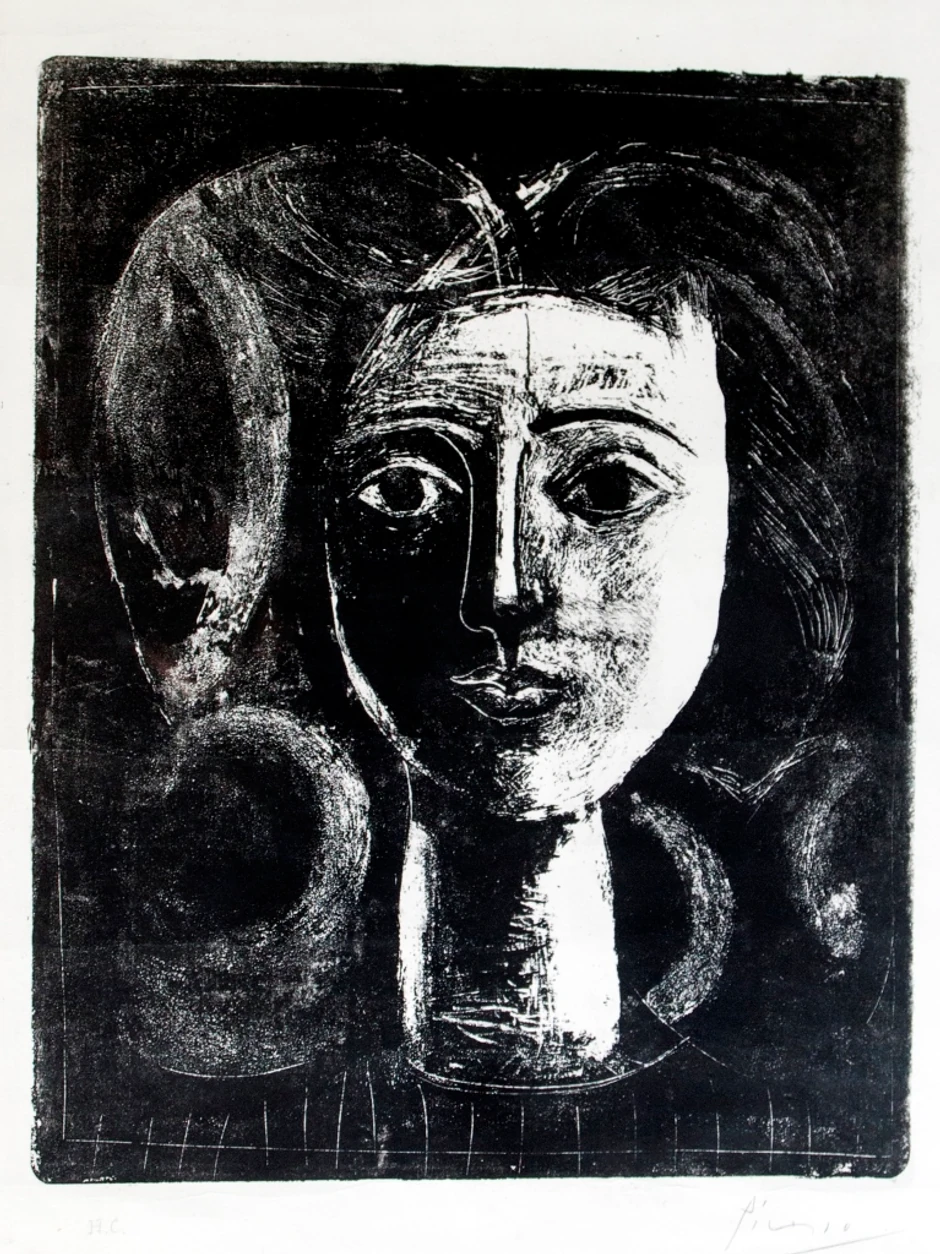 Pablo Pikaso, Glava devojke, 1947.