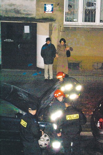 Pani minister ze smutkiem obserwowała akcję gaśniczą