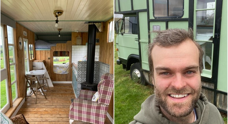 Khylen Baldwin bought an old horse trailer on a whim and turned it into a tiny home on Airbnb.Khylen Baldwin