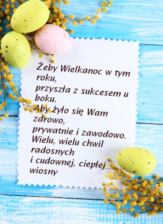 Życzenia na Święta Wielkanocne