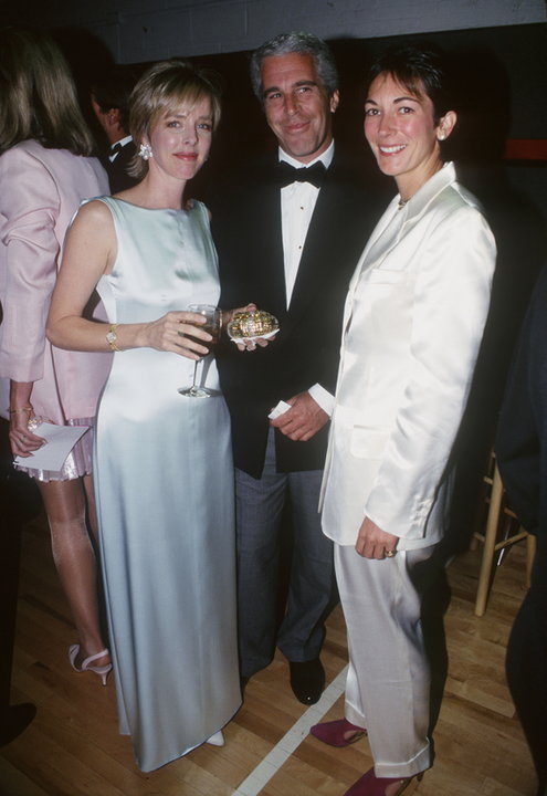 Epstein i Maxwell z aktorką Carol Mack