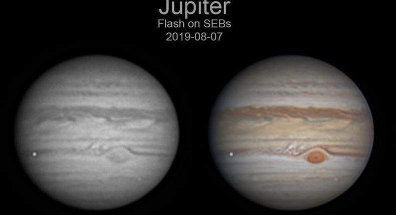 Explosion on Jupiter