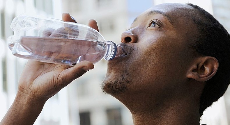 Man drinking water (Courtesy)