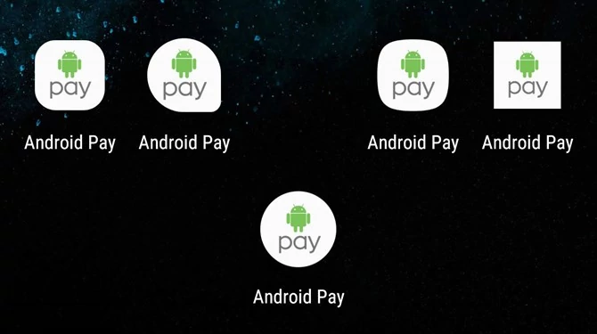 Android Pay 1.36 ma adaptacyjną ikonkę