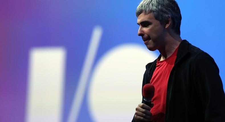 Larry Page, the CEO of Google's parent company Alphabet.
