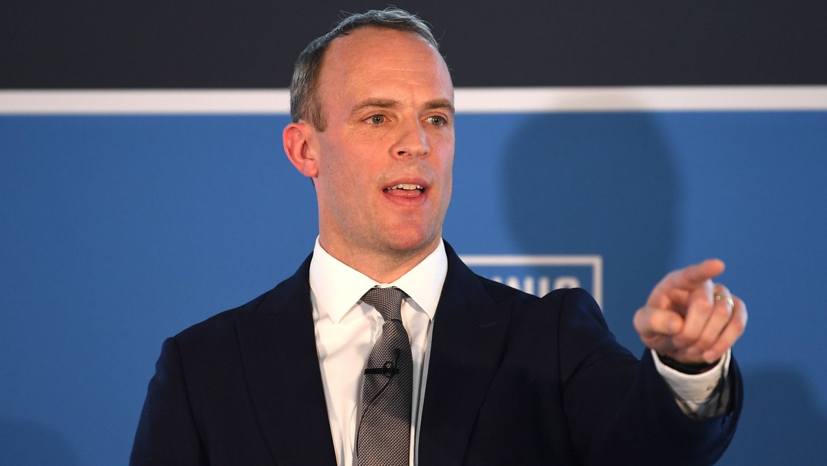 Dominic Raab poprze Borisa Johnsona