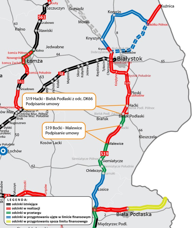 Via Carpatia będzie dłuższa o dwa nowe odcinki drogi ekspresowej S19