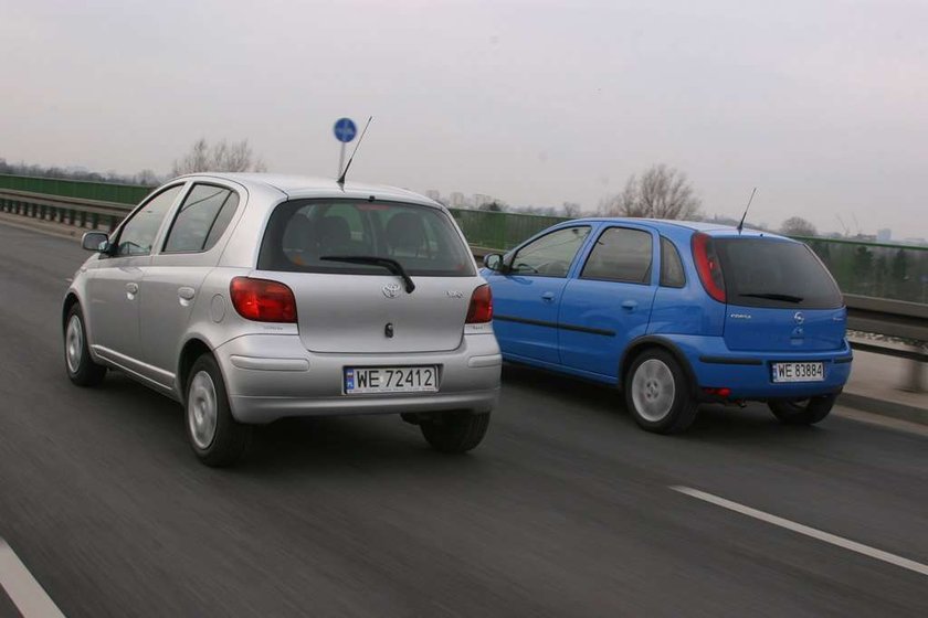 opel, toyota, samochód, yaris, auto, corsa, opel corsa, toyota yaris,