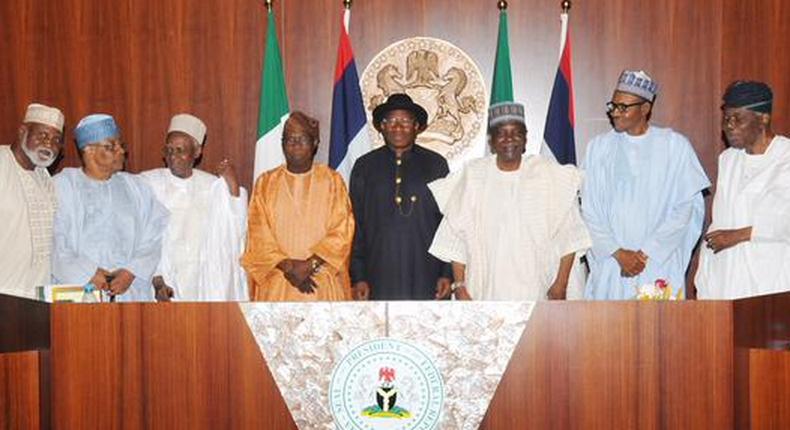 President Goodluck Jonathan presides over last Council of State meeting