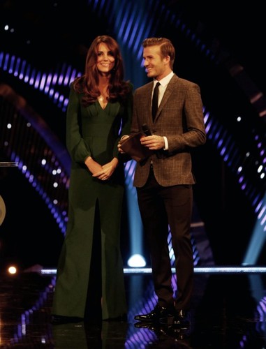 Księżna Catherine i David Beckham