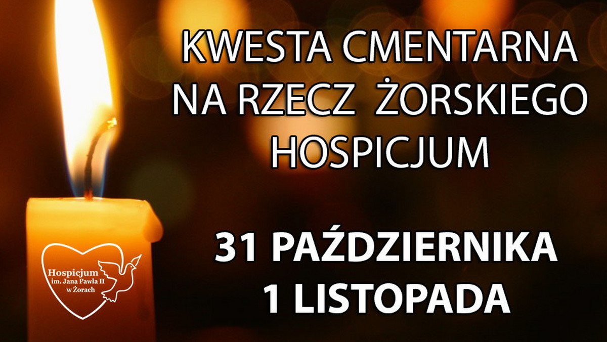 Ponad 260 wolontariuszy żorskiego Hospicjum im. Jana Pawła II w najbliższy weekend stanie na cmentarzach regionu.