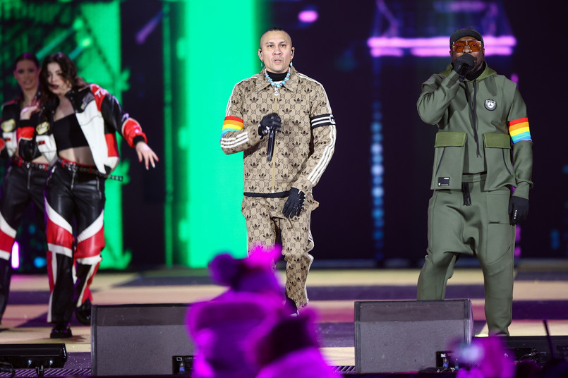 Występ zespołu Black Eyed Peas podczas koncertu pt. "Sylwester Marzeń z Dwójką" na Górnej Równi Krupowej w Zakopanem.