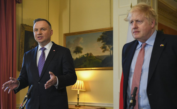 Andrzej Duda i Boris Johnson