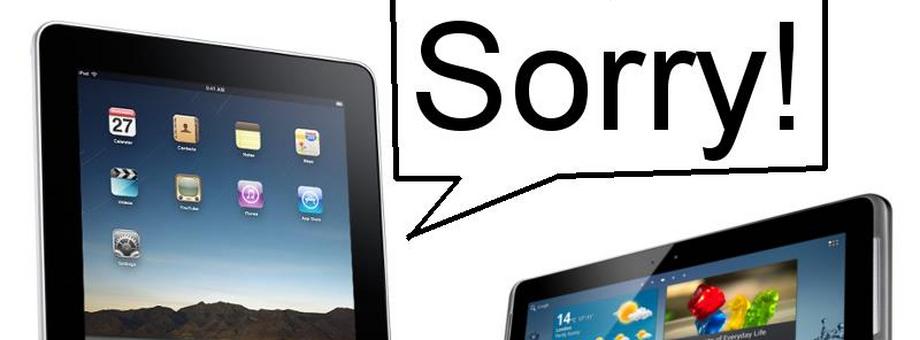 Apple Samsung Sorry