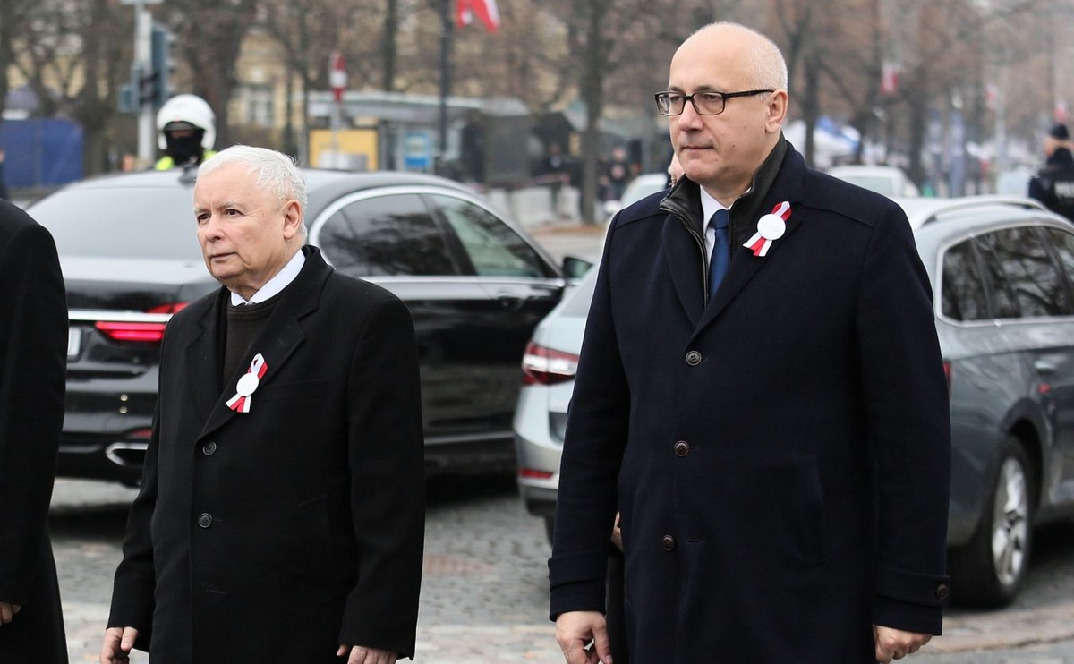 Jarosław Kaczyński i Joachim Brudziński 